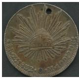 Mexico 1832 8 Reales .903 Silver, 27.1 grams