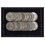 20- Mixed Washington Silver Quarters 1941-64