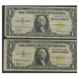 2- 1935A $1 Silver Certificates No. Africa FR-2306