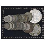 (3.73 ozt TW) 29- Mixed Foreign Coins .500 Silver