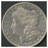 1887 Morgan Silver Dollar