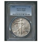 2002 ASE Silver Eagle PCGS MS 69