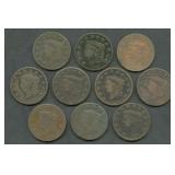 10- 1830 Coronet Head Large Cents