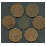 7- Mixed Date Two Cent Pieces