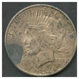 1934-D Peace Silver Dollar Double Die Obverse