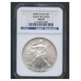 2008 ASE Silver Eagle NGC MS 69