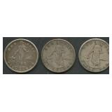 (1.90 ozt TW) 3- Philippines 1 Pesos .800 Silver