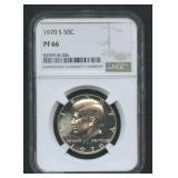 1970-S Kennedy Half Dollar NGC PF66