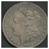 1890-CC Morgan Silver Dollar