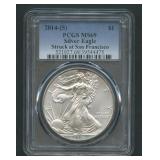 2014 (S) ASE Silver Eagle PCGS MS 69