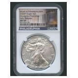 2020 (P) ASE Silver Eagle NGC MS 69