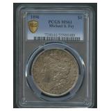 1896 Morgan Silver Dollar PCGS MS 61