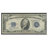 1934C $10 Silver Certificate Blue Seal FR-1704
