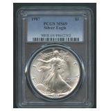 1987 ASE Silver Eagle PCGS MS 69