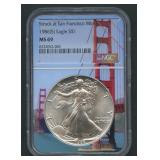 1986 (S) ASE Silver Eagle NGC MS 69