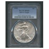 1999 ASE Silver Eagle PCGS MS 69