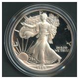 1989-S Proof ASE Silver Eagle in OGP