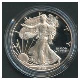 1999-P Proof ASE Silver Eagle in OGP
