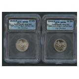 2005-P & 2005-D OV Jefferson Nickels ICG SP69