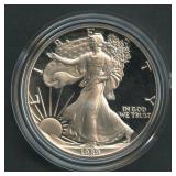 1989-S Proof ASE Silver Eagle in OGP