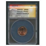 2019-W Lincoln Head Cent ANACS SP69
