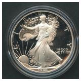 1986-S Proof ASE Silver Eagle in OGP