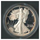 1986-S Proof ASE Silver Eagle in OGP