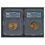 2005-P & D Sacagawea Dollars ICGS SP69