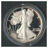 1987-S Proof ASE Silver Eagle in OGP