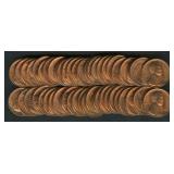 Roll of 1955-S Lincoln Wheat Cents AU/BU