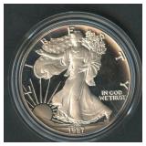 1987-S Proof ASE Silver Eagle in OGP