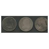 3- Mixed Capped Bust Dimes