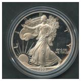 1993-P Proof ASE Silver Eagle in OGP