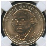 2- 2007-P Geo Washington Dollars NGC BU