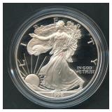 1998-P Proof ASE Silver Eagle in OGP