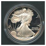 1987-S Proof ASE Silver Eagle in OGP