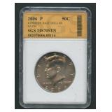 2006-P Kennedy Half Dollar SGS MS70 STN