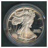 1987-S Proof ASE Silver Eagle in OGP