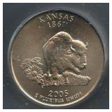 2005-P & D KS Washington Quarters ICG SP69