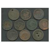 10- Mixed Large Cents