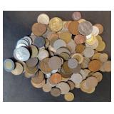Bag of Mixed Foreign Non-Silver Coins 20 oz.