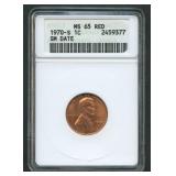 1970-S Small Date ANACS MS65 RED