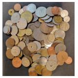 Bag of Mixed Foreign Non-Silver Coins 20 oz.