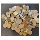 Bag of Mixed Foreign Non-Silver Coins 20 oz.