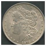 1878 Rev of 79 Morgan Silver Dollar