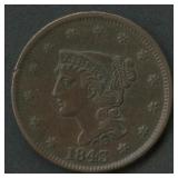 1843 Braided Hair Large Cent