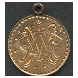 Gold Dollar .900 Love Token Jewelry Mount