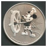 2017 Niue $2 Mickey Mouse .999 Silver 1 ozt