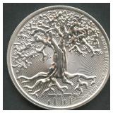 2022 Niue $2 Tree of Life .999 Silver 1 ozt