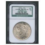 1922 Peace Silver Dollar NGC MS 64 Binion